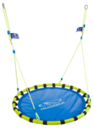 Slika Viseča gugalna mreža Hudora ALU 120 cm, modro rumena