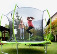 Slika Trampolin Legoni Space z zaščino mrežo 305 cm, zelen