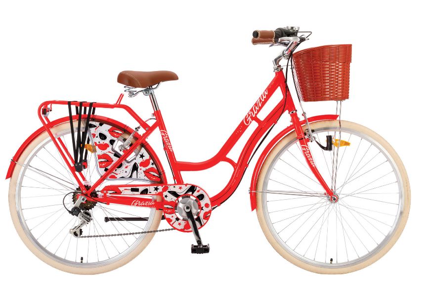 Slika Mestno kolo Polar Grazia 26" rdeče