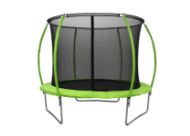 Slika Trampolin Legoni Space z zaščino mrežo 425 cm, zeleni