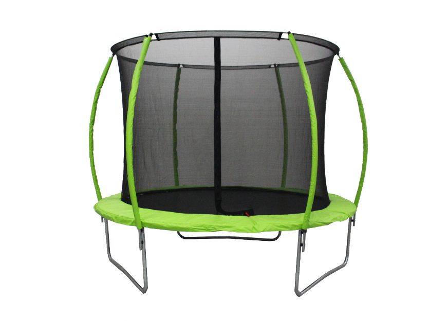 Slika Trampolin Legoni Space z zaščino mrežo 425 cm, zeleni