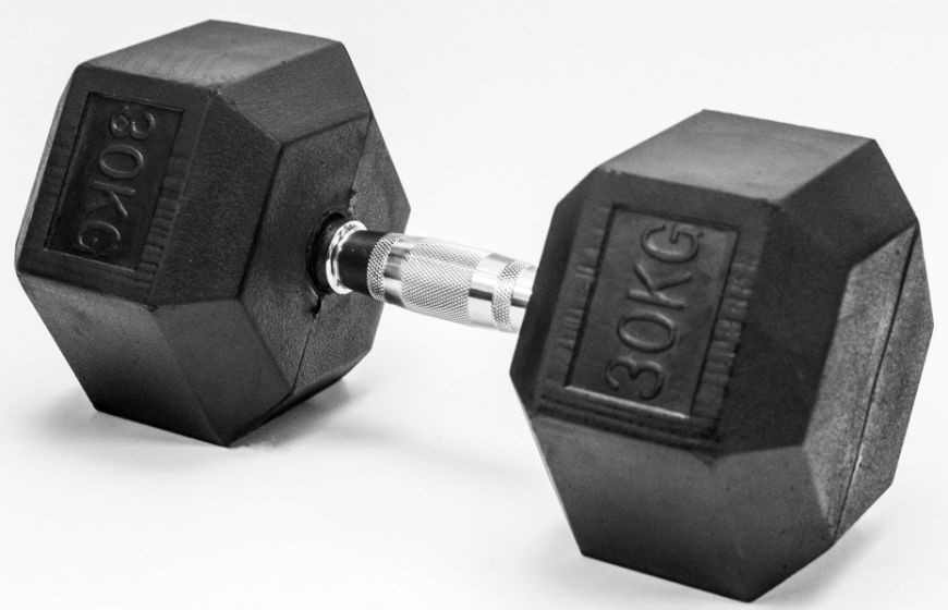 Slika Gumirana ročka Fitmotiv Hex 30 kg