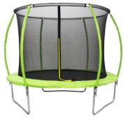 Slika Trampolin Legoni Space z zaščino mrežo 425 cm, zelen