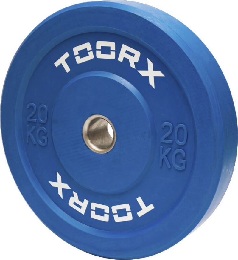 Slika Olimpijski bumper kolut Toorx 20 kg, moder