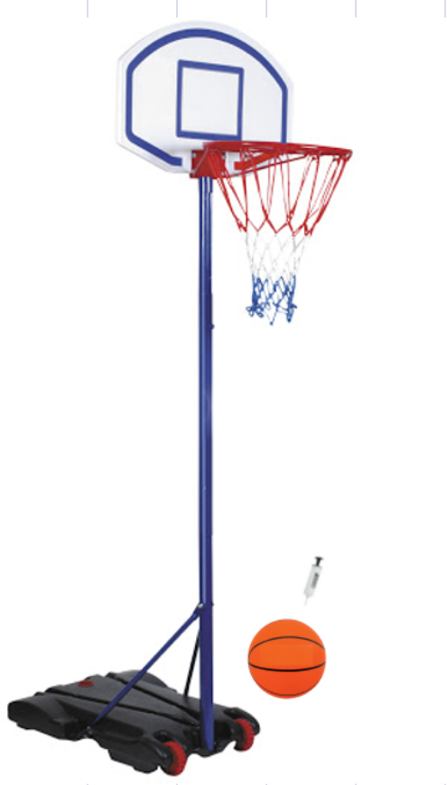 Slika Prostostoječi košarkaški koš Legoni Home Star 205 cm z žogo in tlačilko