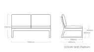 Slika Dvojni sedež Kettler Ocean Skid Platform anthracite