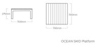 Slika Lounge miza Kettler Ocean Skid Platform anthracite