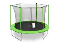 Slika Trampolin Legoni FUN z zaščitno mrežo 305 cm, zelen