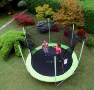 Slika Trampolin Legoni FUN z zaščitno mrežo 305 cm, zelen