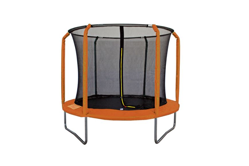 Slika Trampolin Legoni Aero z zaščitno mrežo 305 cm, oranžen