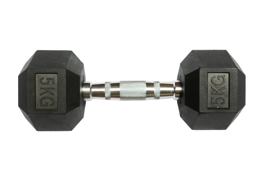 Slika Gumirana ročka Fitmotiv Hex 5 kg