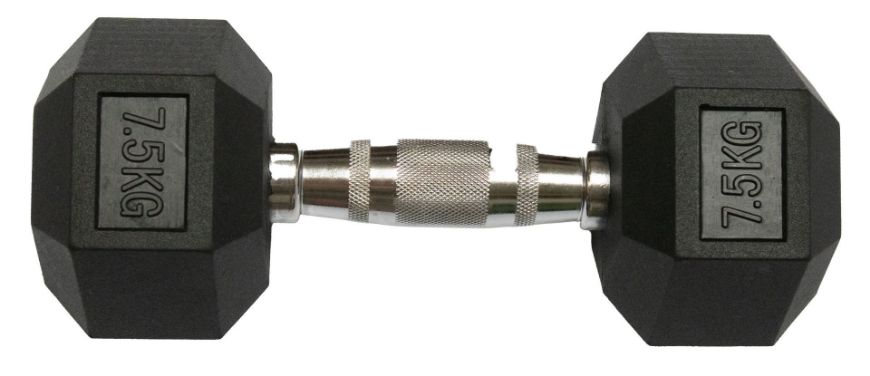 Slika Gumirana ročka Fitmotiv Hex 7,5 kg