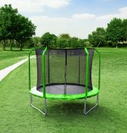 Slika Trampolin LEGONI AERO z zaščitno mrežo 305 cm, zelen