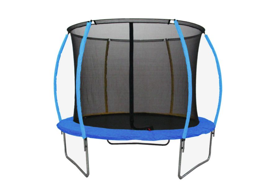Slika Trampolin LEGONI SPACE z zaščitno mrežo 244 cm, moder