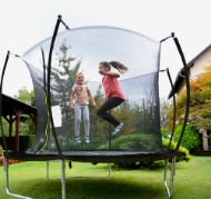 Slika Trampolin LEGONI SPACE z zaščitno mrežo 305 cm, črni