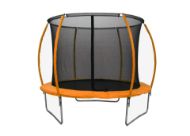 Slika Trampolin LEGONI SPACE z zaščitno mrežo 366 cm, oranžen