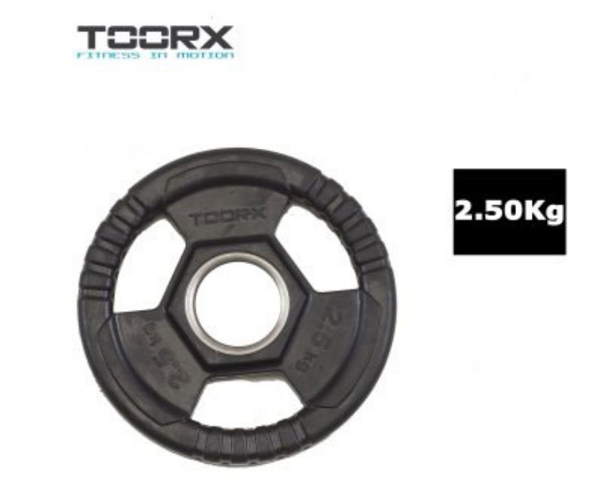 Slika Gumirana utež Toorx 3-grip 2,5 kg